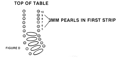 Beaded Mini Table and Chairs Instructions - Figure D