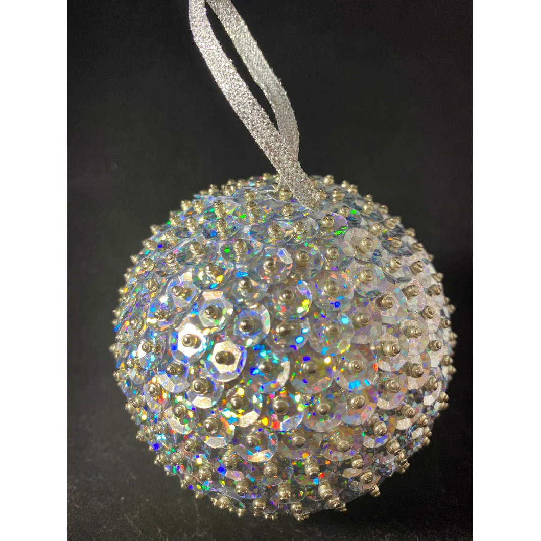 Sequin and Bead Christmas Ornament