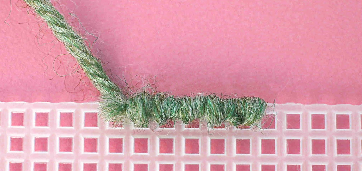 Example of overcast stitch
