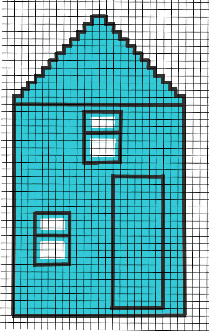 Plastic Canvas House Bank Pattern Pieces