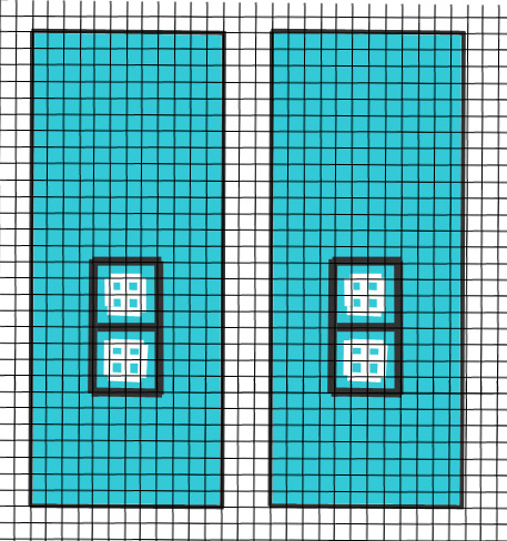 Plastic Canvas House Bank Pattern Pieces
