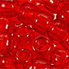 Red Transparent Pony Beads