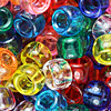 Assorted Transparent Pony Beads