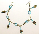 Pattern for Bracelet with E-Beads and Snap Swivels from BJ's Craft Supplies - Easy Bracelet Jewelry - Free Pattern for Jewelry