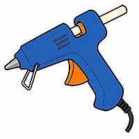 Image of a craft glue gun