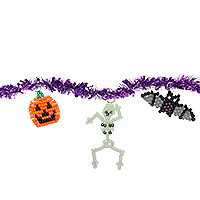 Halloween Decorating with Pony Beads